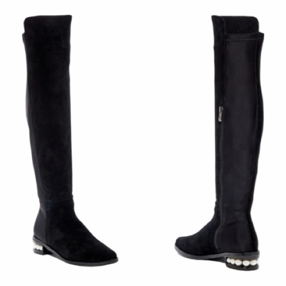 Catherine Malandrino Black Over-the-Knee Boots Women’s Size 6.5 - Picture 3 of 9